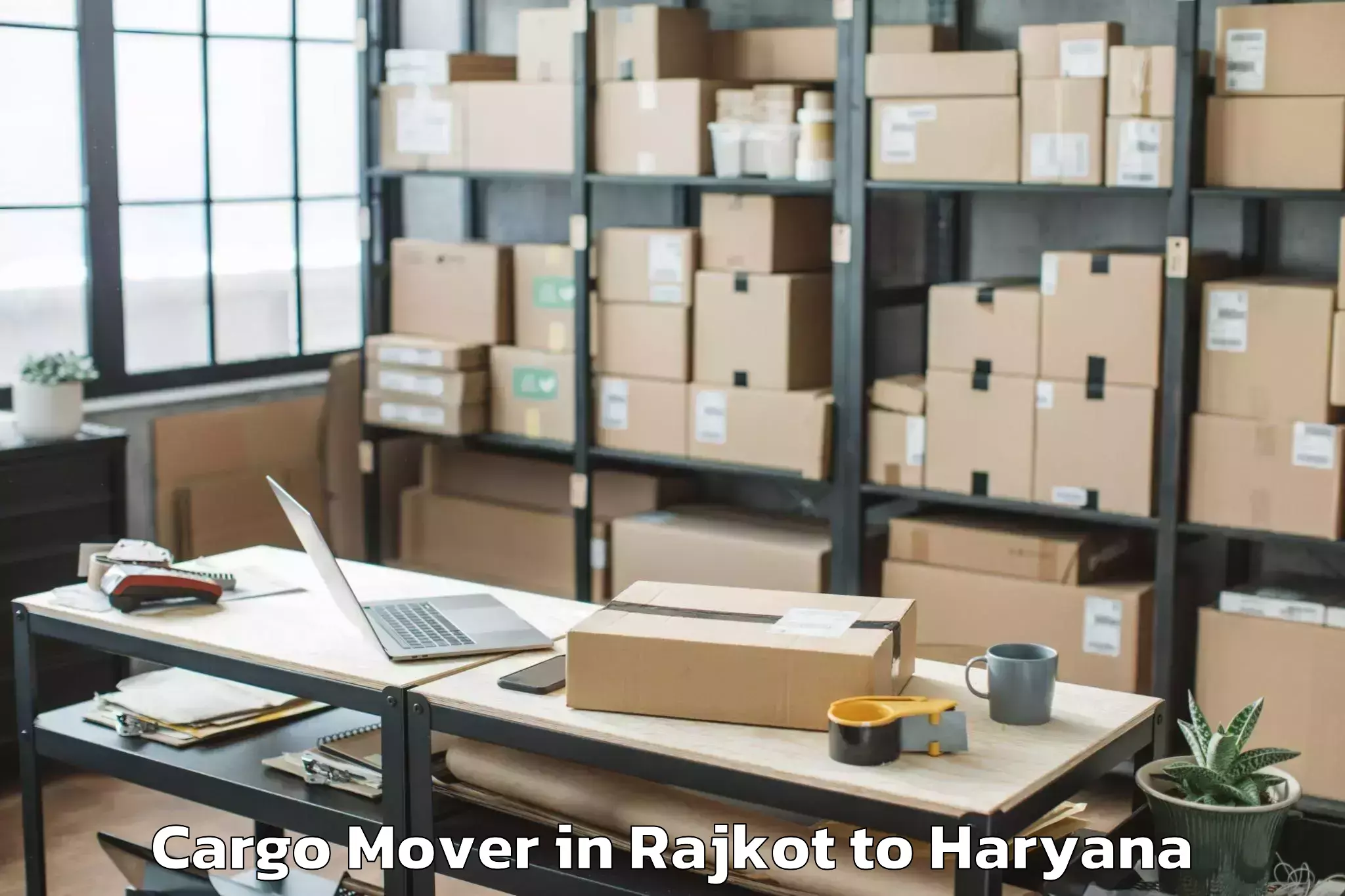 Rajkot to Haryana Cargo Mover Booking